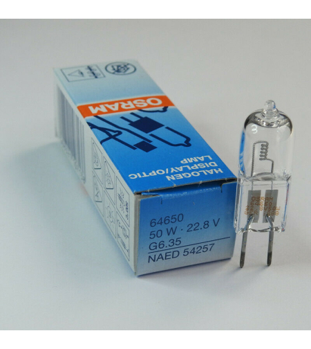 נורה הלוגן 64650 22.8V 50W OSRAM 