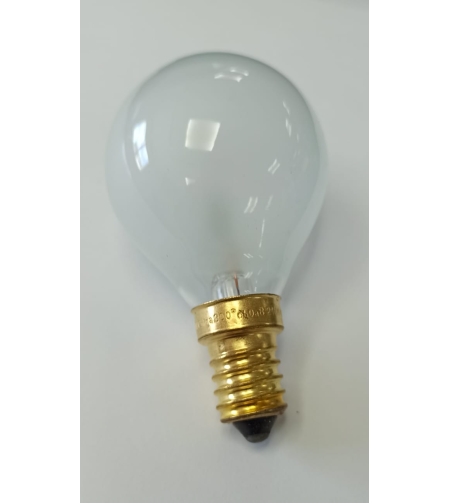 נורה לתנור בסיס  E14 כדור  240V 40W  300 מעלות 