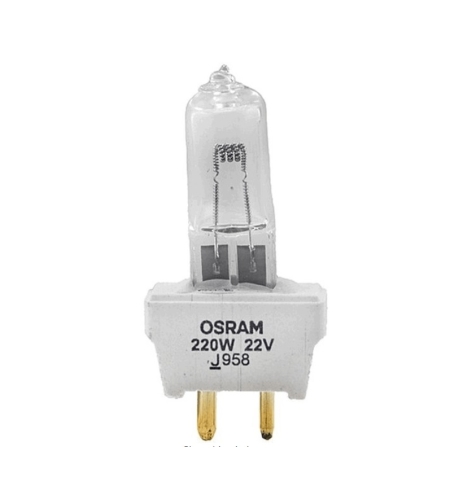 נורת הלוגן בסיס GY9.5 מתח 22V הספק 220W דגם AMSCO OSRAM