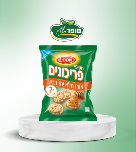 חטיפי פריכונים אורז עם דבש -אסם
