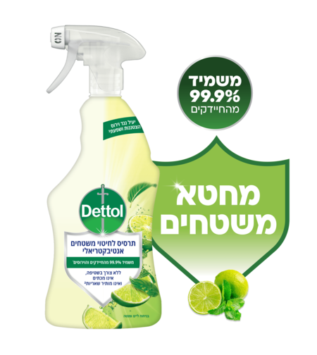 דטול תרסיס מנקה ומחטא משטחים 750 מ