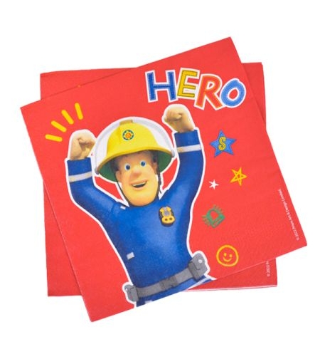 מפיות נייר מרובעות 2 שכ 20 יח - סמי הכבאי HERO