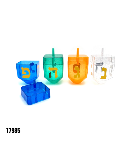 סביבון פלסטיק גדול - מיקס צבעים כ-8.5*8.5*13 ס