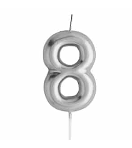 נר מספר כסף מבריק , ספרה 8