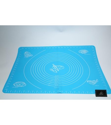041 - משטח סיליקון עם מידות כחול/ורוד, 50*40 0״מ
