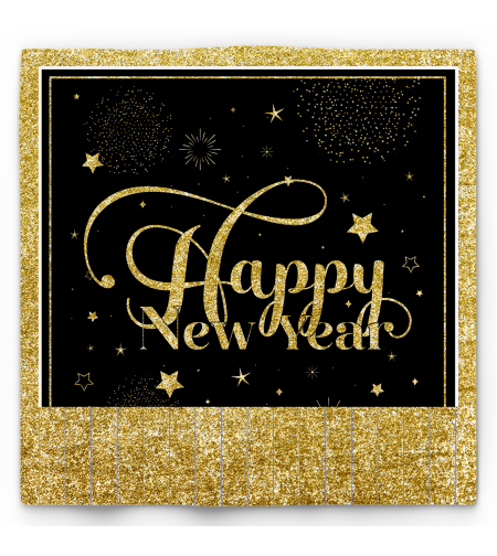 מפית HAPPY NEW YEAR 33*33 יח' 12