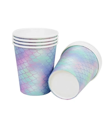 בת הים - כוסות 9OZ מארז 8 יח