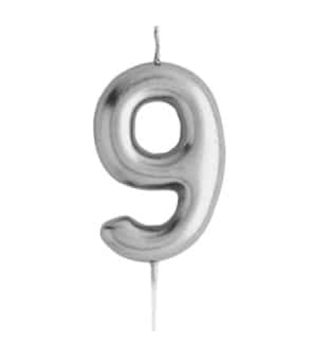 נר מספר כסף מבריק , ספרה 9