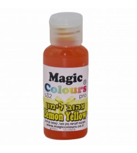 צבע ג'ל - צהוב לימון Magic Colours