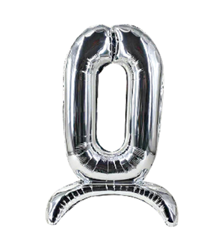 בלון מיילר 32 מרכז שולחן כסף ספרה 0