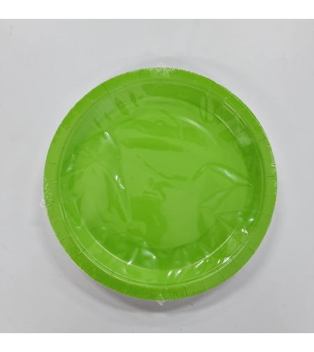 צלחת נייר 9' (10יח') ירוק