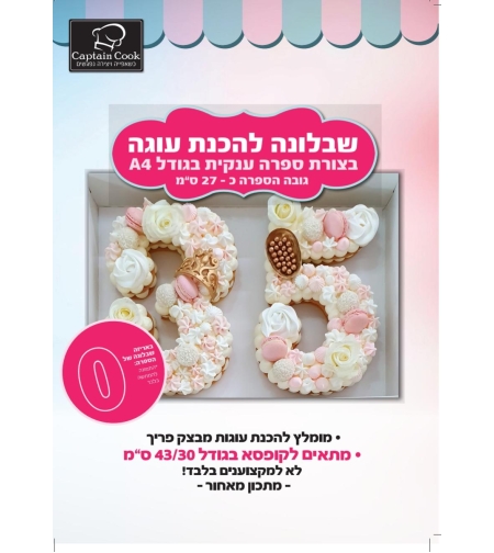 005AJ שבלונה מפלסטיק בגודל A4 ספרה 0