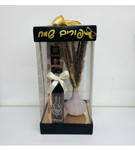 משלוח מנות מארז פורים שמח עציץ