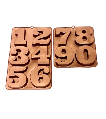 053D- תבנית סיליקון ספרות עומדות גובה 8.5סמ