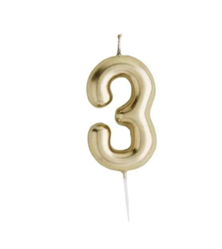 נר מספר זהב מבריק , ספרה 3