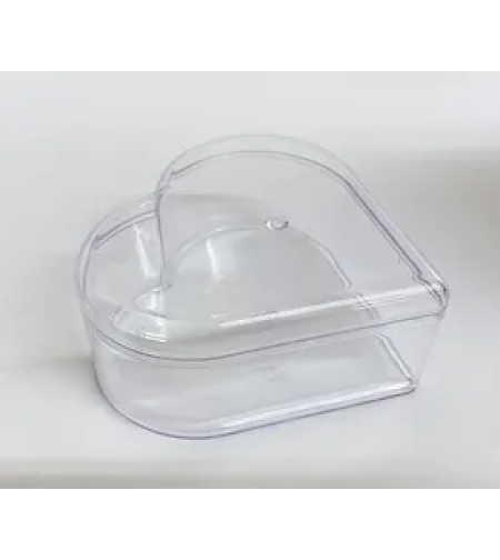 לב גדול פלסטיק לקינוח