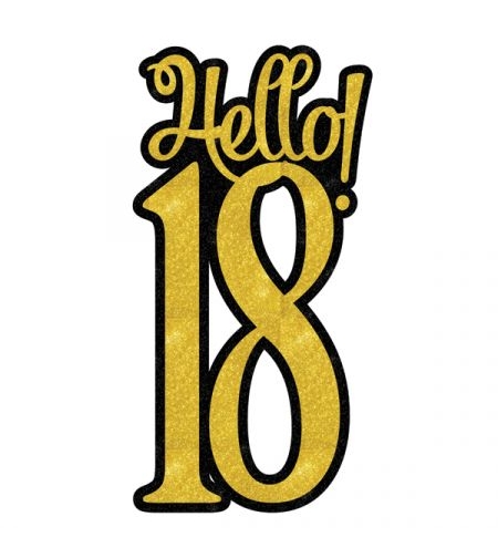 קישוט מרכז שולחן Hellow 18- זהב שחור