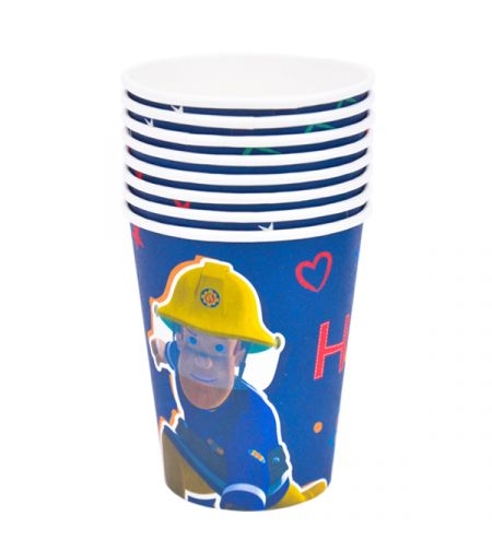 כוסות נייר 8יח-סמי הכבאי-HERO