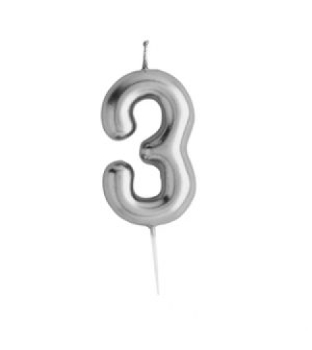 נר מספר כסף מבריק , ספרה 3