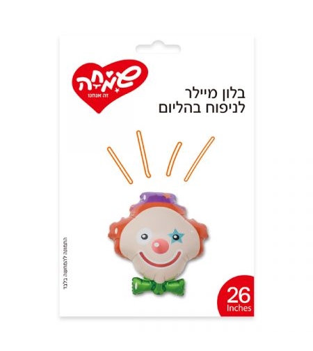 בלון מיילר 26 בצורת ראש ליצן (C)