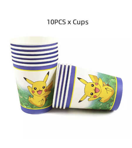 פוקימון - כוסות נייר 9 OZ / יח 10