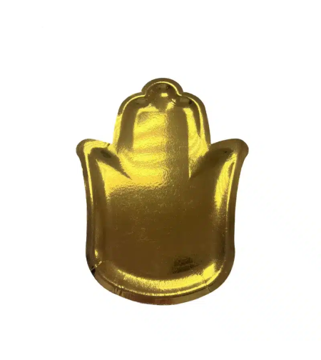 חב' 3 מגש קרטון בצורת חמסה 40*30 ס