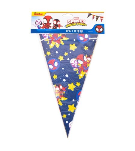 באנר שרשרת משולשים 2.5מ 12יח - ספיידי