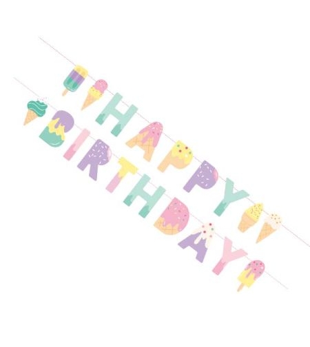 באנר לתלייה HB גלידות- 1.5 מ