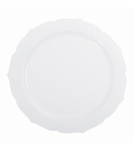 טוסקנה צלחת 10' לבן (10 יח') חגיגית