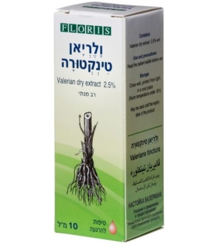 ולריאן טיפות Valerian Tinctura Drops