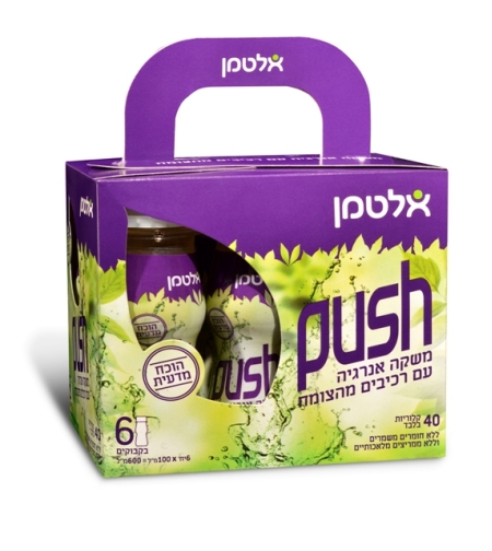 פוש אלטמן Push משקה אנרגיה טבעי - מארז שישייה