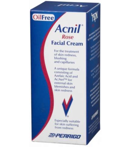 אקניל רוז - קרם פנים לעור אדמומי ומגורה Acnil Rose