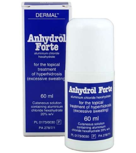 אנהידרול פורטה - תכשיר להזעת יתר Anhydrol Forte