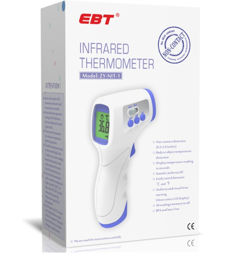 מד-חום ללא מגע EBT Infrared Thermometer