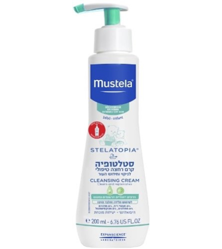 מוסטלה - סטלטופיה קרם רחצה טיפולי Mustela Stelatopia Cleansing Cream