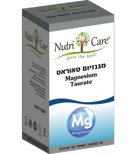 נוטריקר מגנזיום טאוראט 90 כמוסות