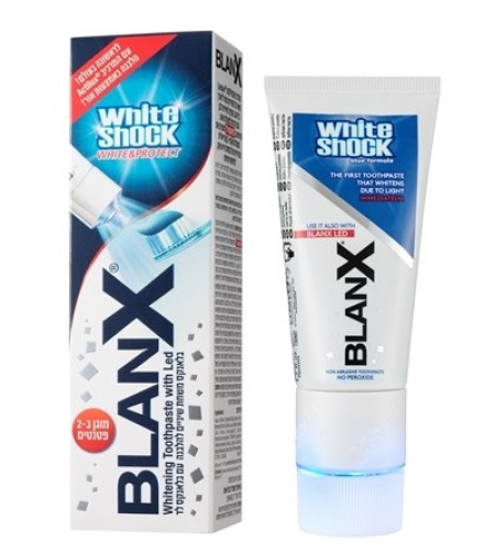 בלאנקס וויט שוק משחת שיניים עם לד BlanX White Shock Led