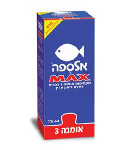 אלספה מקס נוזלי - אומגה 3 Liquid Alsepa Max