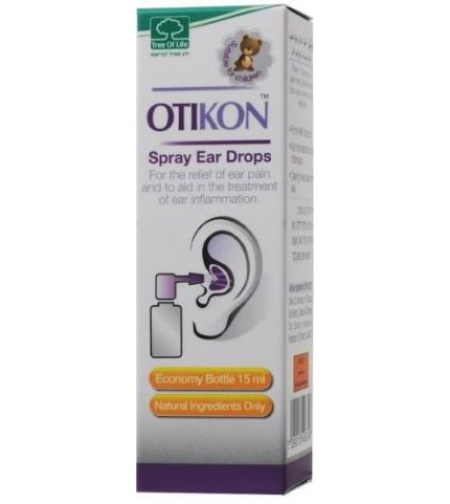 אוטיקון טיפות - להקלה בכאב ודלקת אוזניים Otikon