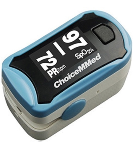 מד חמצן ודופק לאצבע Pulse Oximeter