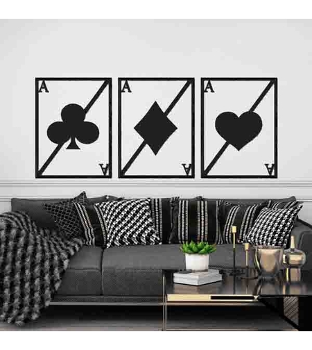 סט שלישייה תמונות חיתוך לייזר 1025