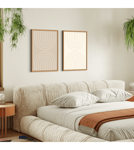 זוג תמונות קנבס או זכוכית דגם 1205