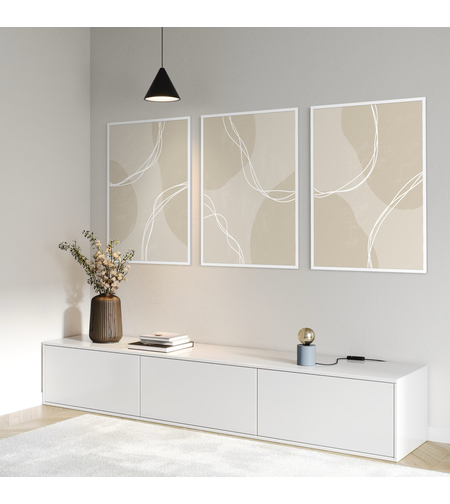 סט שלישיית תמונות קנבס או זכוכית דגם 1173