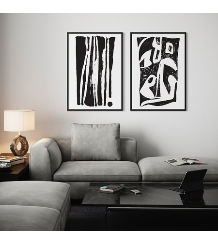 זוג תמונות קנבס או זכוכית דגם 1201