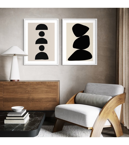 זוג תמונות קנבס או זכוכית דגם 1202