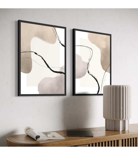 זוג תמונות קנבס או זכוכית דגם 1193