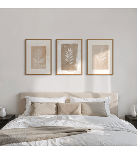 סט שלישיית תמונות קנבס או זכוכית דגם 1174