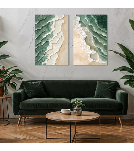 זוג תמונות קנבס או זכוכית דגם 1195