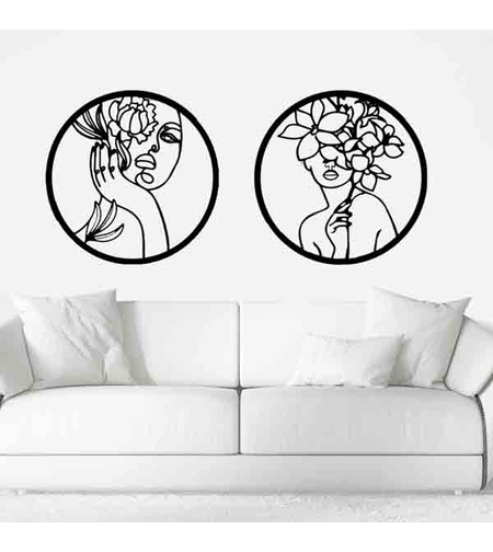 זוג תמונות עגולות חיתוך לייזר 1034