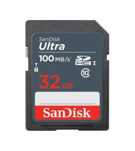 כרטיס זיכרון בנפח 32GB סאנדיסק SanDisk Ultra SDHC UHS-I Class-10